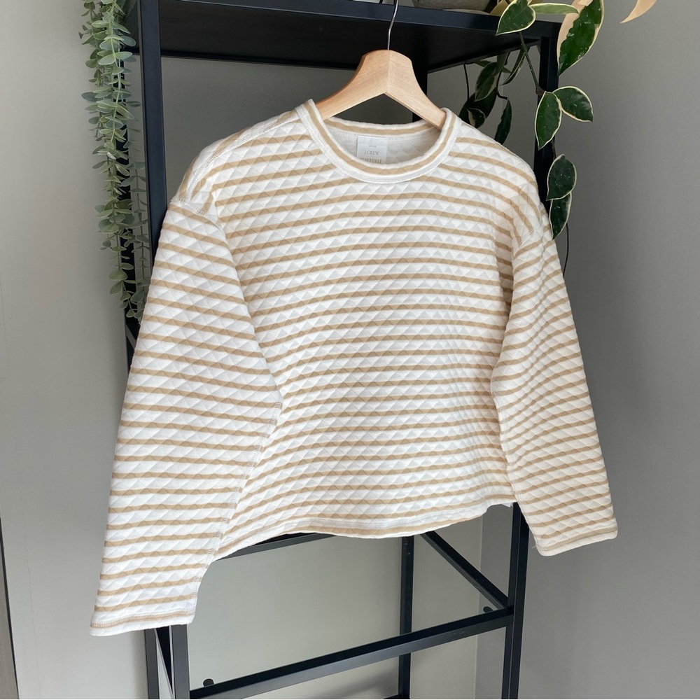 J. Crew Reversible Quilted Pullover